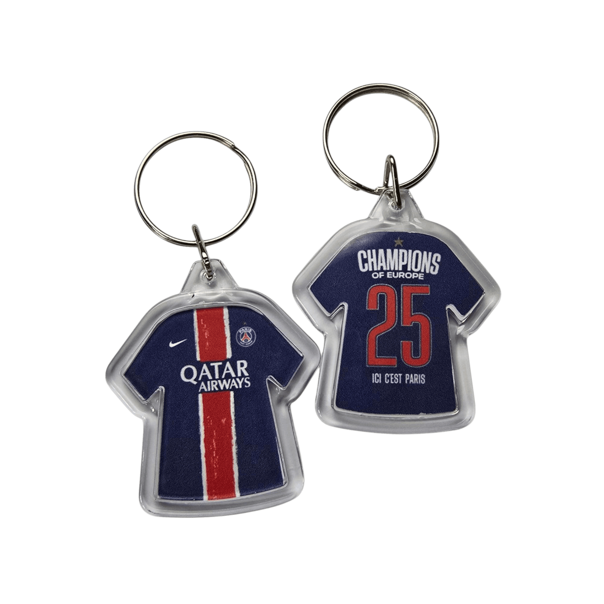Porte-Clé PSG Collector - Victoire LDC 2025 – Affiche encadrée personnalisée - Cadre Perso