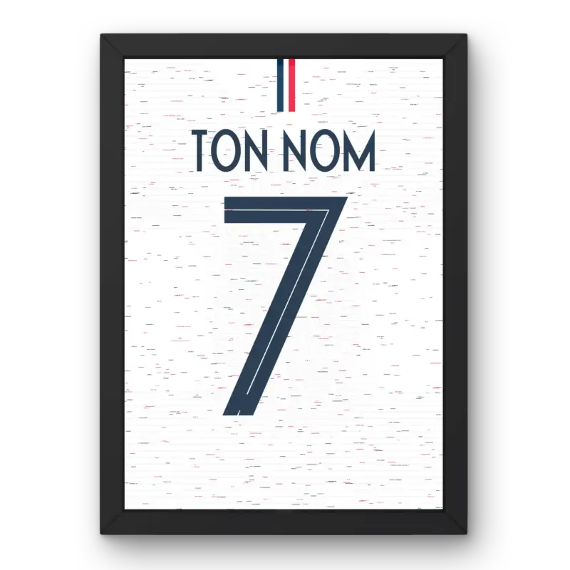 Cadre France Extérieur Coupe du Monde 2018 – Affiche encadrée personnalisée - Cadre Perso
