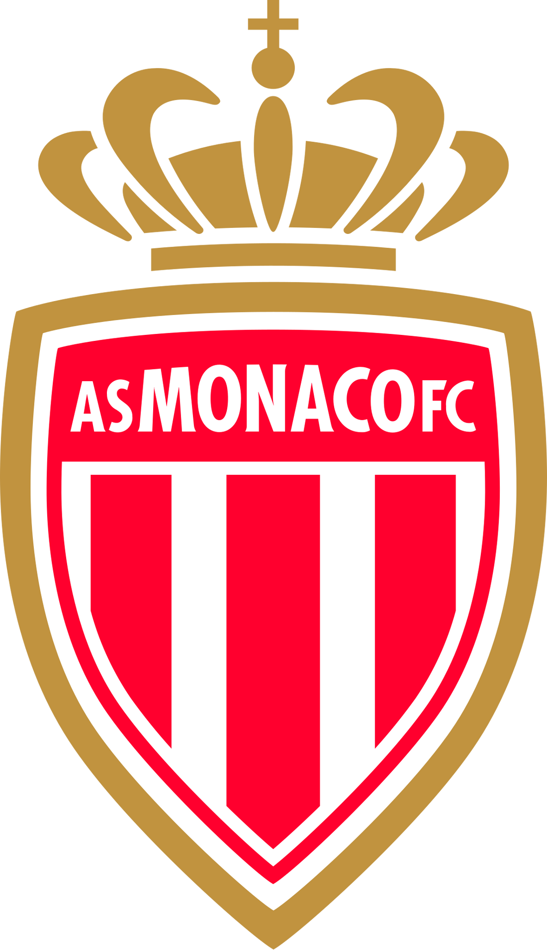 Logo de l'AS Monaco, représentant le club de football princier.