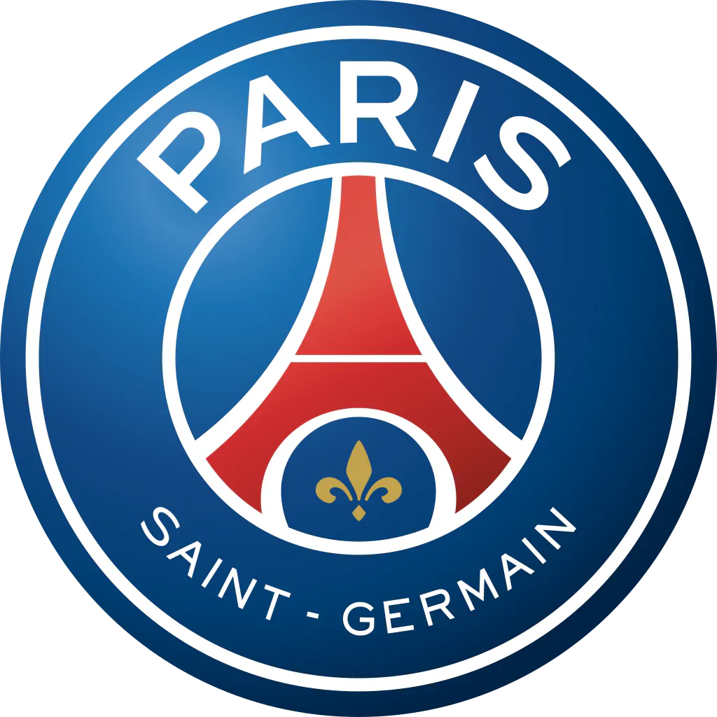 Logo du Paris Saint-Germain, emblème du club de football français.