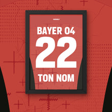 Cadre BAYER LEVERKUSEN DOMICILE 2024-25 - Cadre Perso