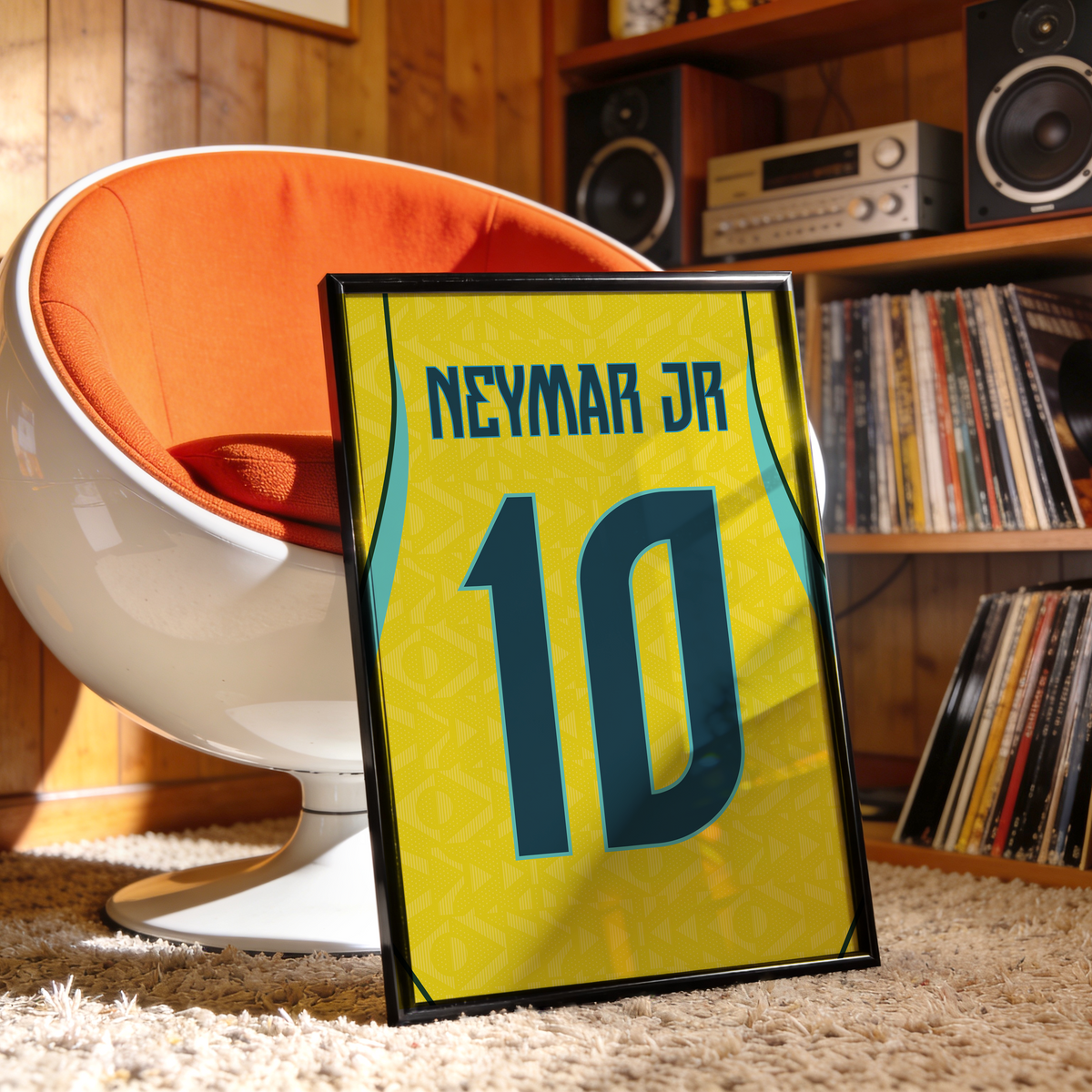 Affiche Brésil Domicile Coupe Du Monde 2026 – Affiche encadrée personnalisée - Cadre Perso
