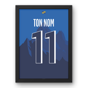 Affiche Grenoble Foot 38 Domicile 25/26 Cadre Perso