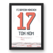 Cadre Bayern Munich Extérieur 25-26 – Affiche encadrée personnalisée - Cadre Perso
