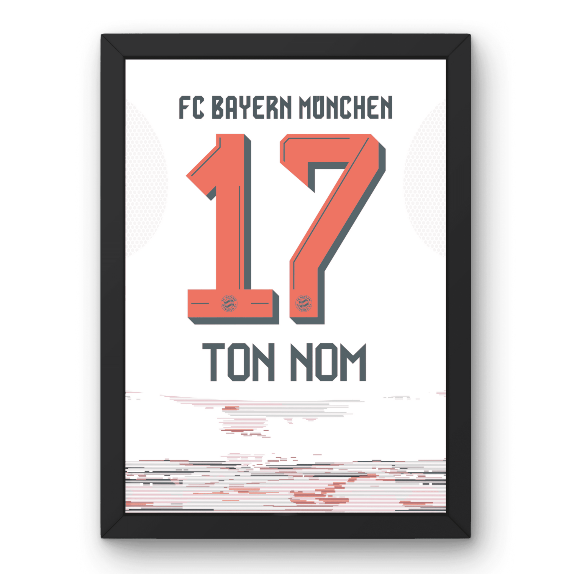 Cadre Bayern Munich Extérieur 25-26 – Affiche encadrée personnalisée - Cadre Perso