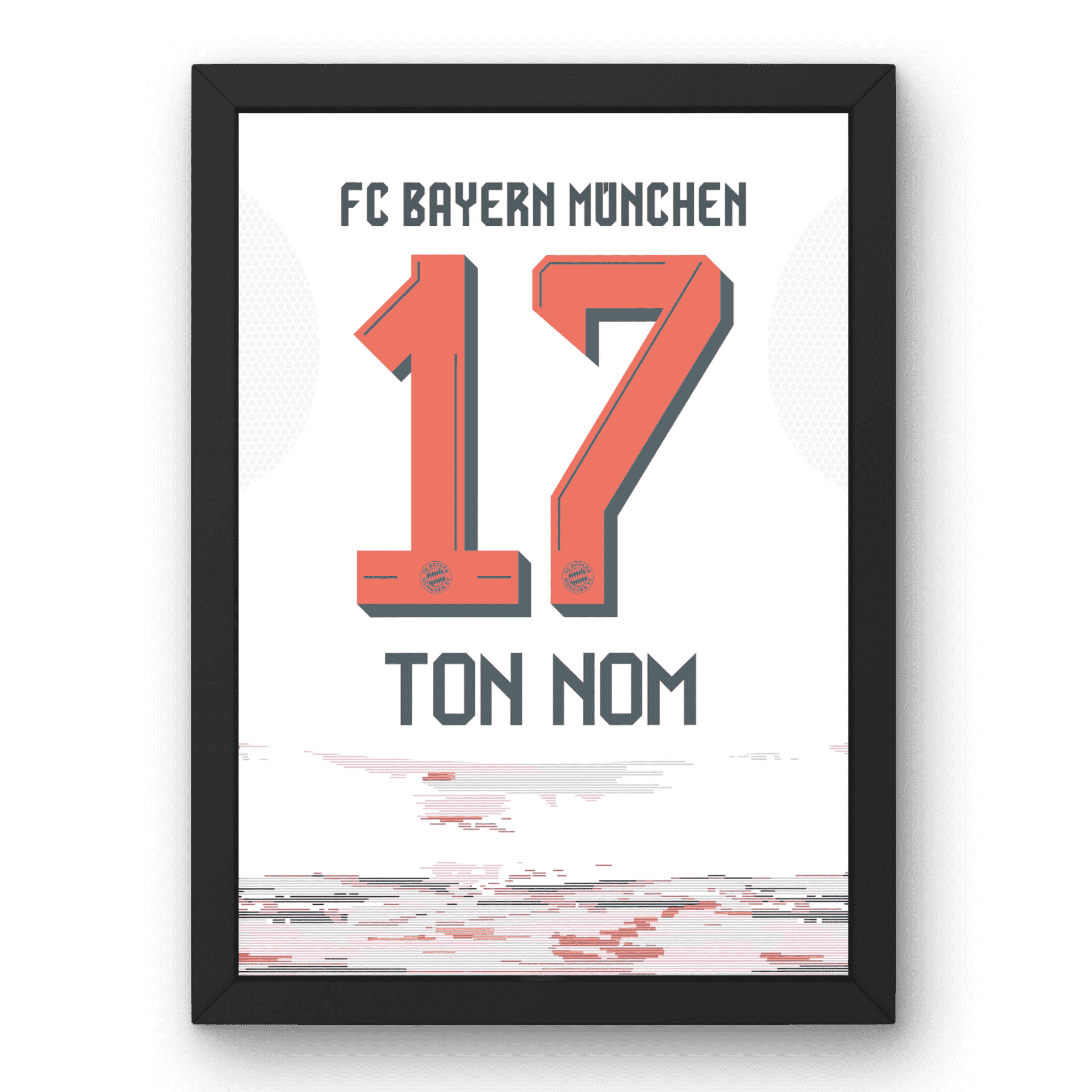 Cadre Bayern Munich Extérieur 25-26 – Affiche encadrée personnalisée - Cadre Perso