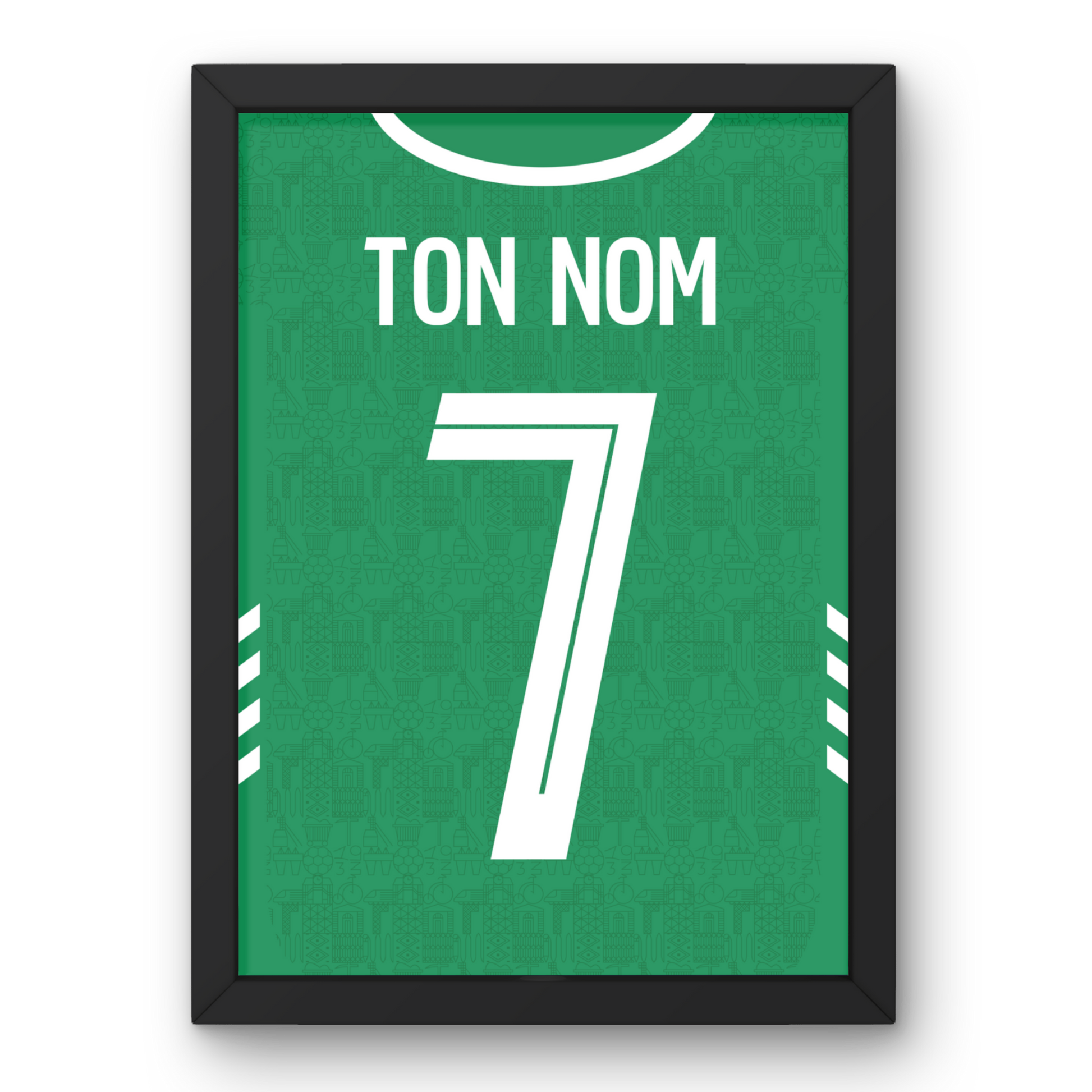 Affiche AS Saint-Étienne Domicile 25/26 Cadre Perso