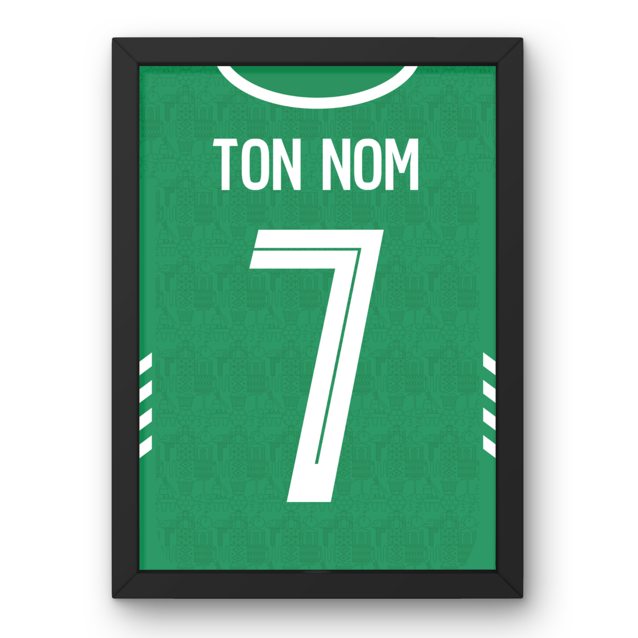 Affiche AS Saint-Étienne Domicile 25/26 Cadre Perso