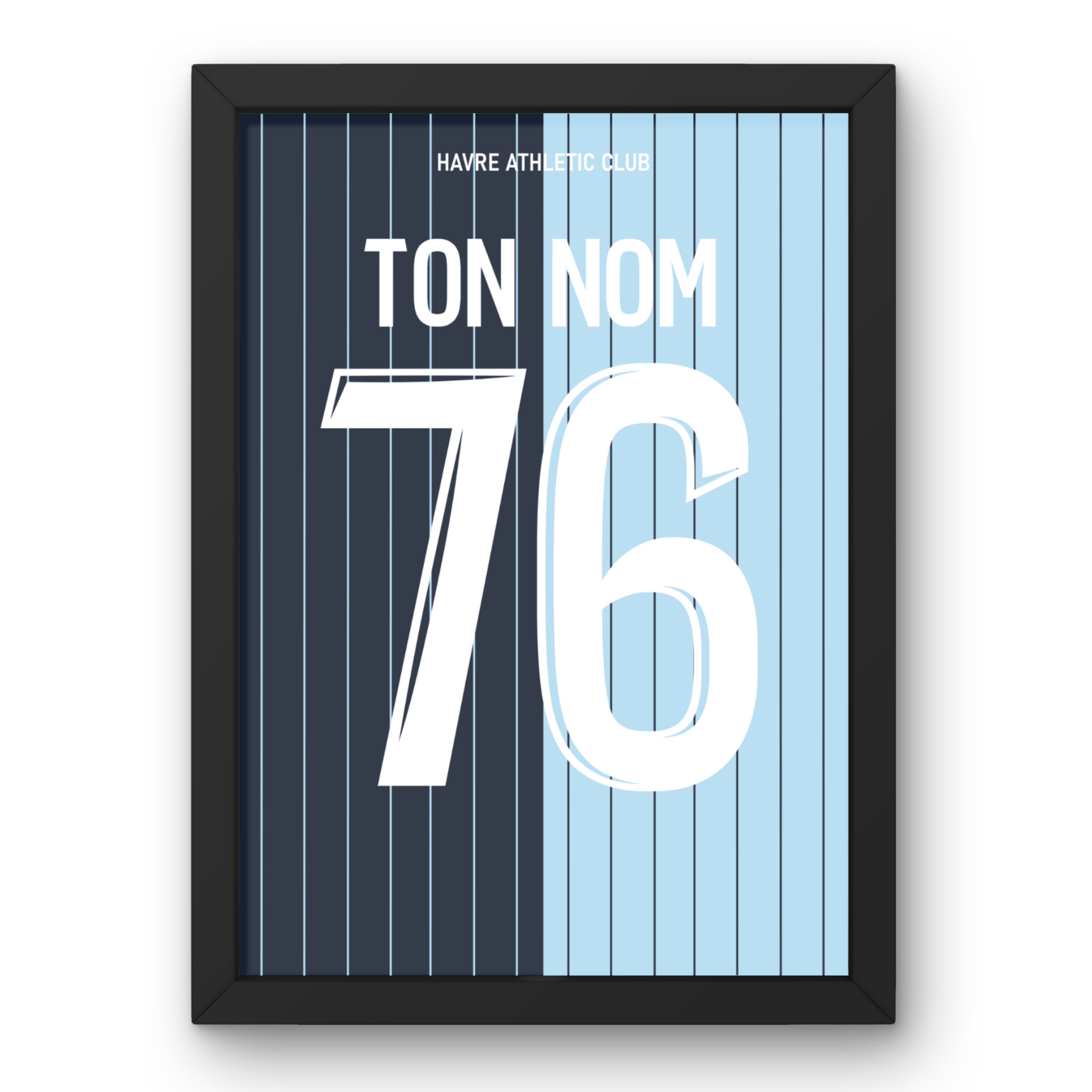 Affiche HAVRE Domicile 25/26 Cadre Perso