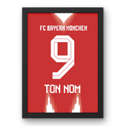 Cadre Bayern Munich Domicile 25-26 – Affiche encadrée personnalisée - Cadre Perso