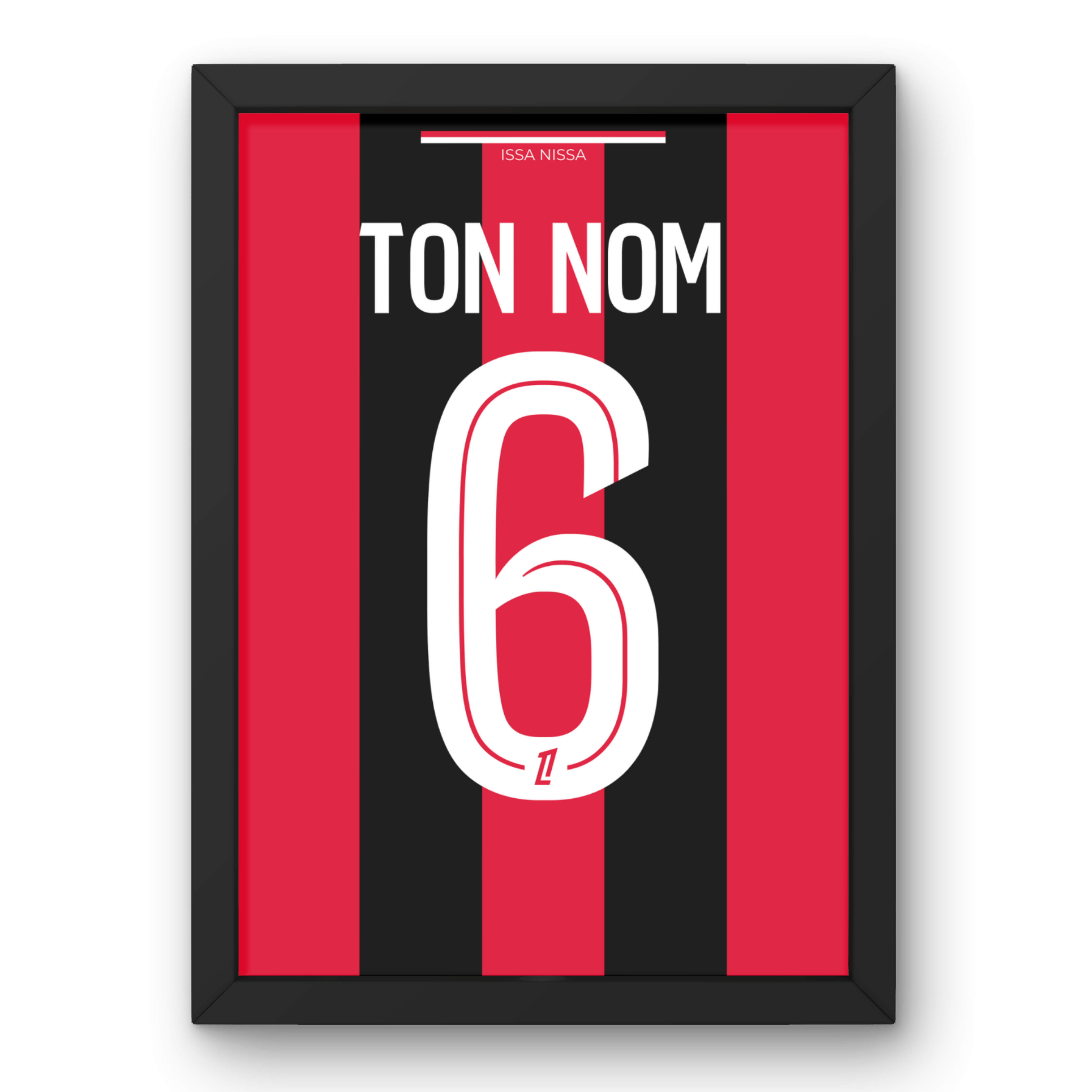 Cadre OGC Nice Domicile 25-26 – Affiche encadrée personnalisée - Cadre Perso