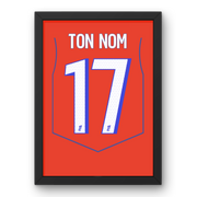 Affiche PSG Third 25/26 Cadre Perso
