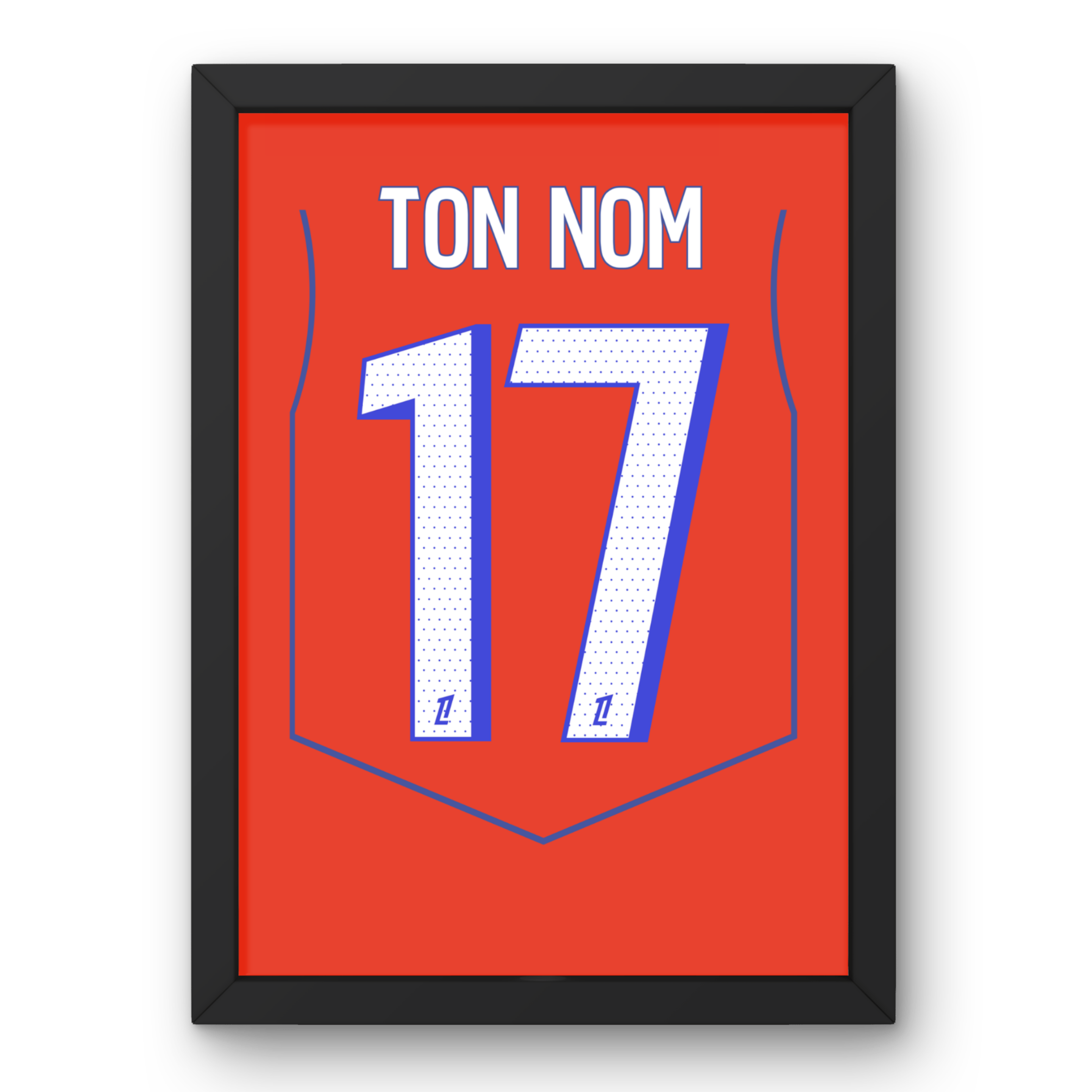 Affiche PSG Third 25/26 Cadre Perso