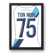 Affiche Paris FC Extérieur 25/26 Cadre Perso