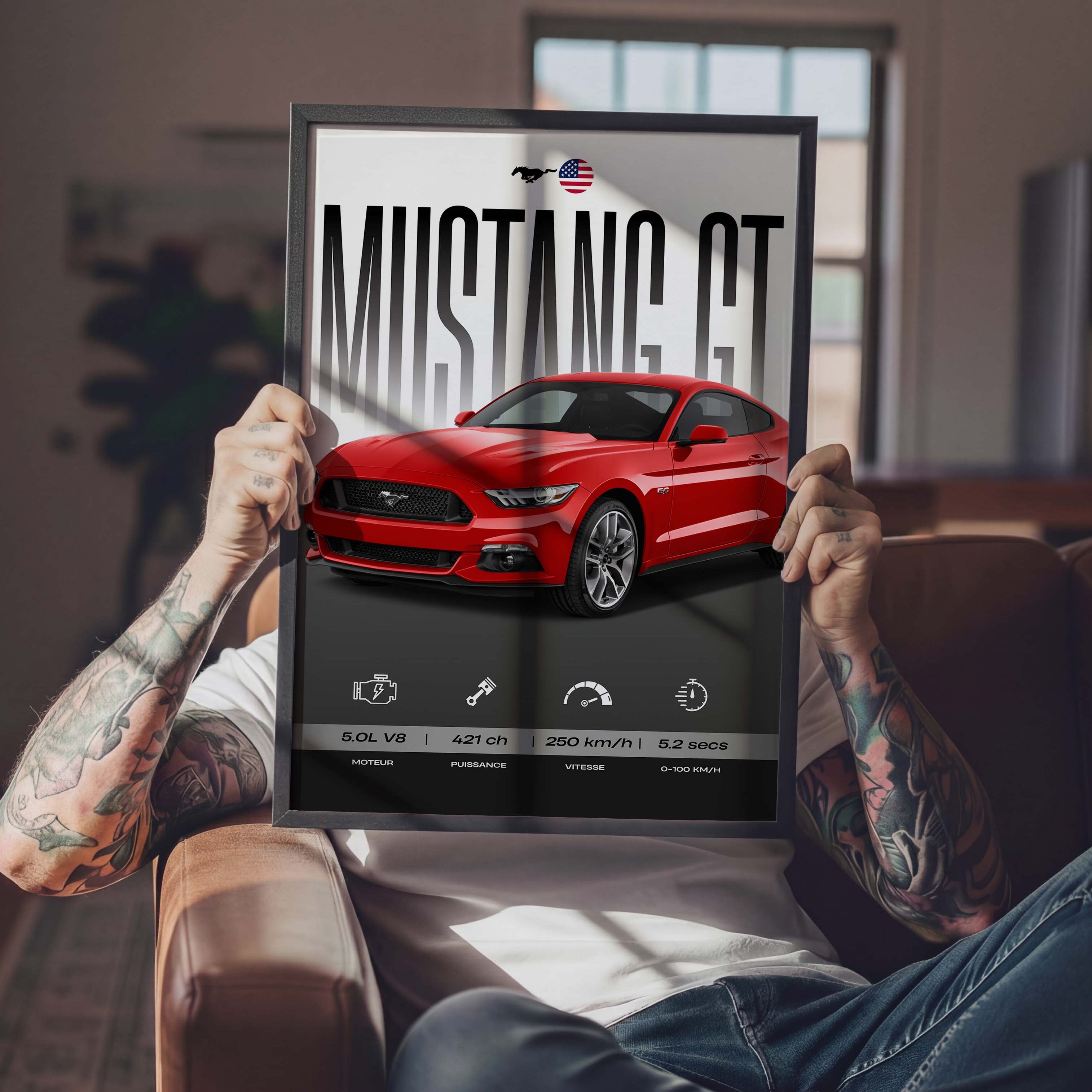 Affiche Mustang GT