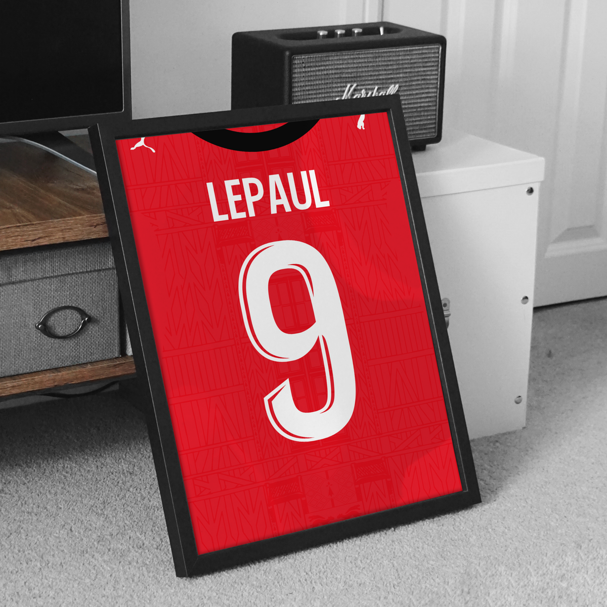 Affiche Stade Rennais Domicile 26-27 – Affiche encadrée personnalisée - Cadre Perso