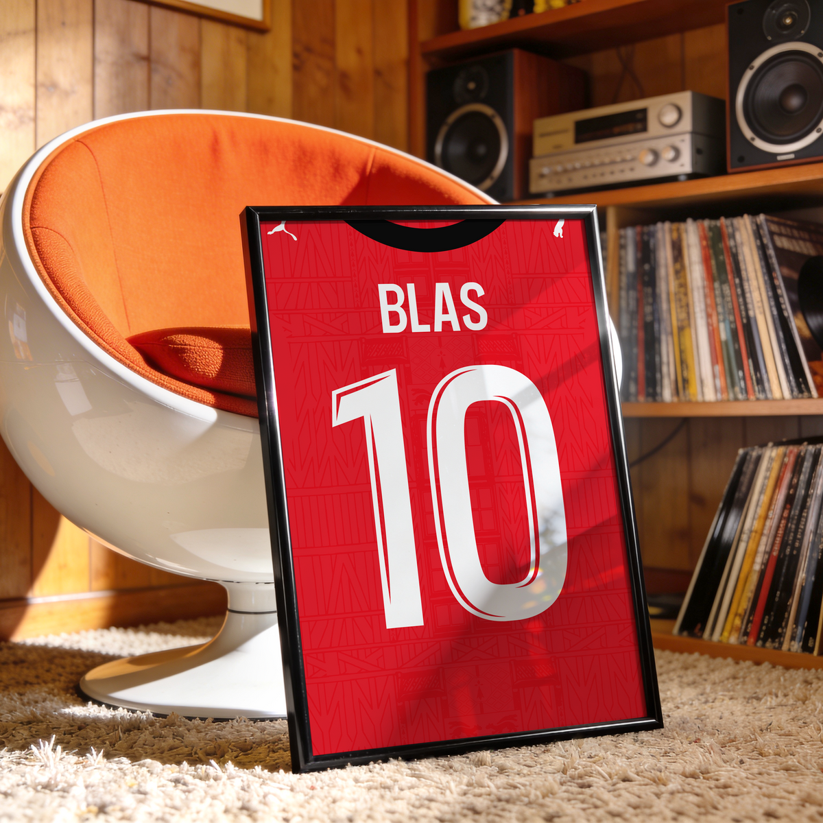 Affiche Stade Rennais Domicile 26-27 – Affiche encadrée personnalisée - Cadre Perso