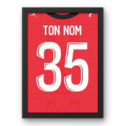 Affiche Stade Rennais Domicile 26-27 – Affiche encadrée personnalisée - Cadre Perso