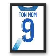 Affiche AJ Auxerre Domicile 2024-2025 – Affiche encadrée personnalisée - Cadre Perso