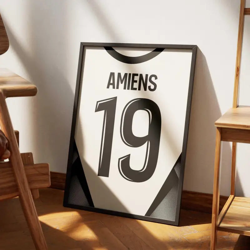 Affiche Amiens SC Domicile 2024-2025 – Affiche encadrée personnalisée - Cadre Perso