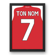 Cadre Arsenal Domicile 2025-2026 – Affiche encadrée personnalisée - Cadre Perso