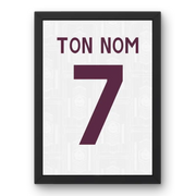 Cadre Arsenal Third 2025-2026 – Affiche encadrée personnalisée - Cadre Perso