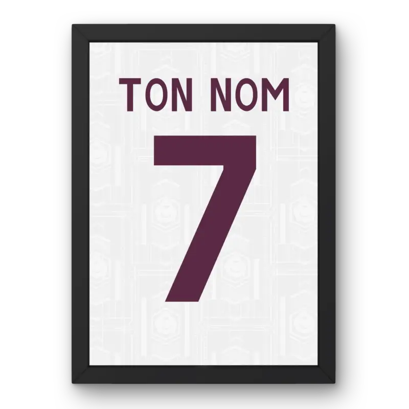 Cadre Arsenal Third 2025-2026 – Affiche encadrée personnalisée - Cadre Perso