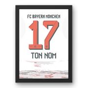 Cadre Bayern Munich Extérieur 25-26 – Affiche encadrée personnalisée - Cadre Perso