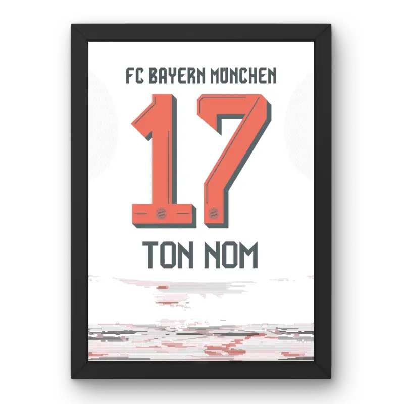 Cadre Bayern Munich Extérieur 25-26 – Affiche encadrée personnalisée - Cadre Perso