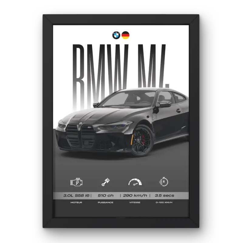 Affiche BMW M4 Competition
