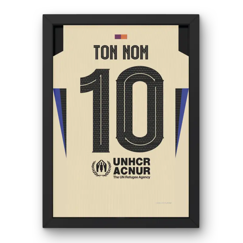 Affiche FC Barcelone Extérieur 25-26 Cadre Perso