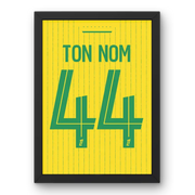 Cadre FC Nantes Domicile 25-26 – Affiche encadrée personnalisée - Cadre Perso