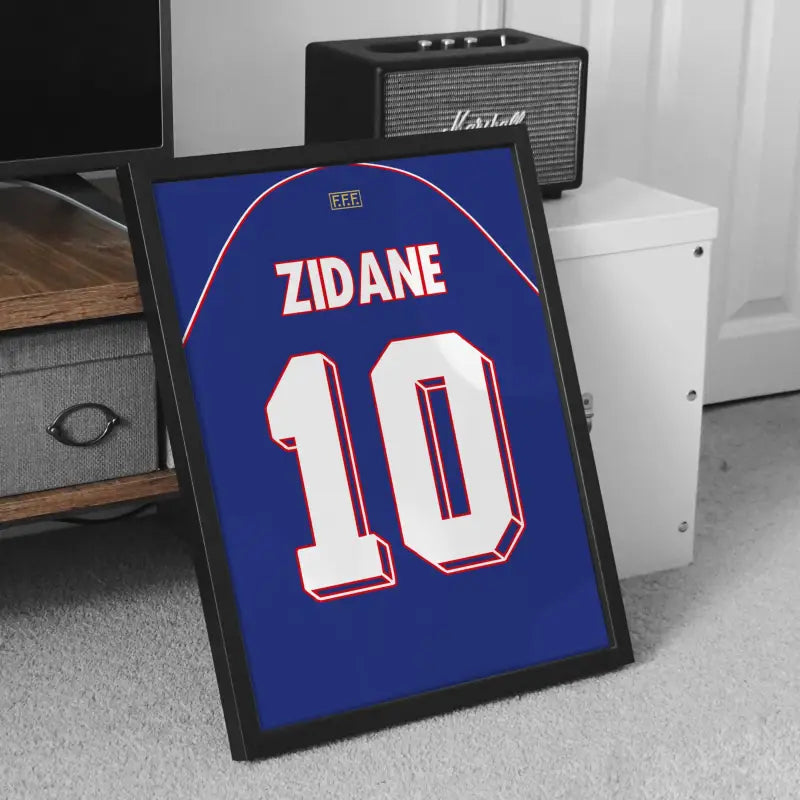 Affiche France 98 Zidane 10 meuble TV