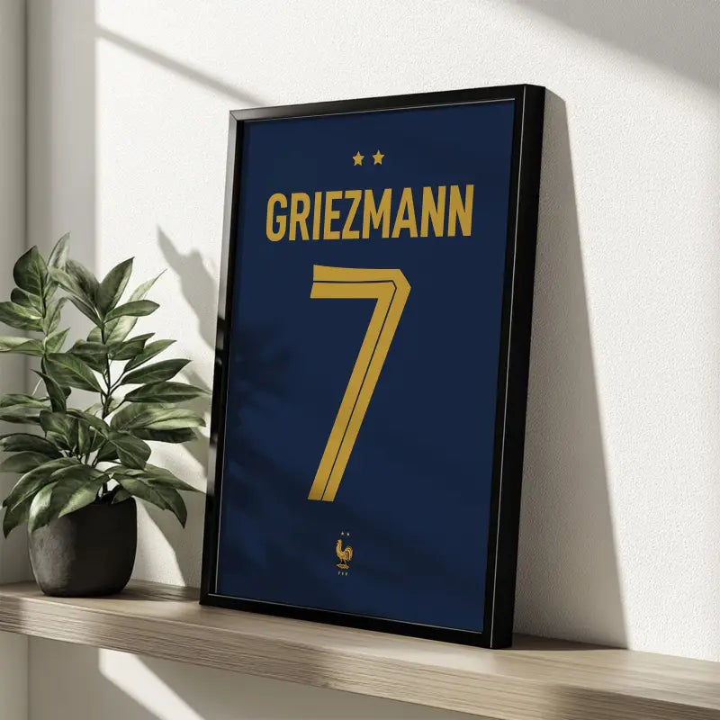 Affiche France Griezmann 7 étagère