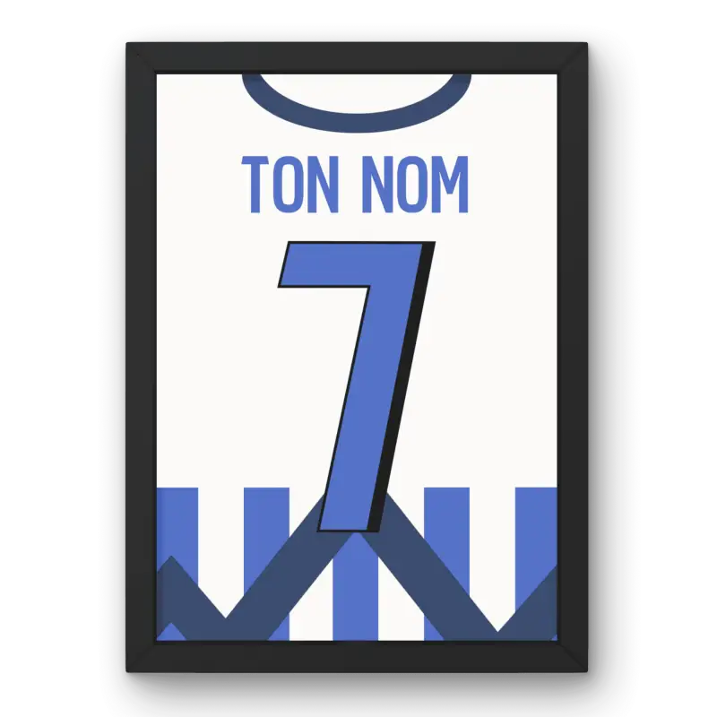 Cadre Grenoble Foot 38 Domicile 2024-2025 – Affiche encadrée personnalisée - Cadre Perso