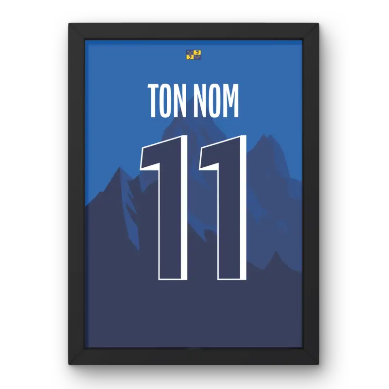 Affiche Grenoble Foot 38 Domicile 25/26 Cadre Perso