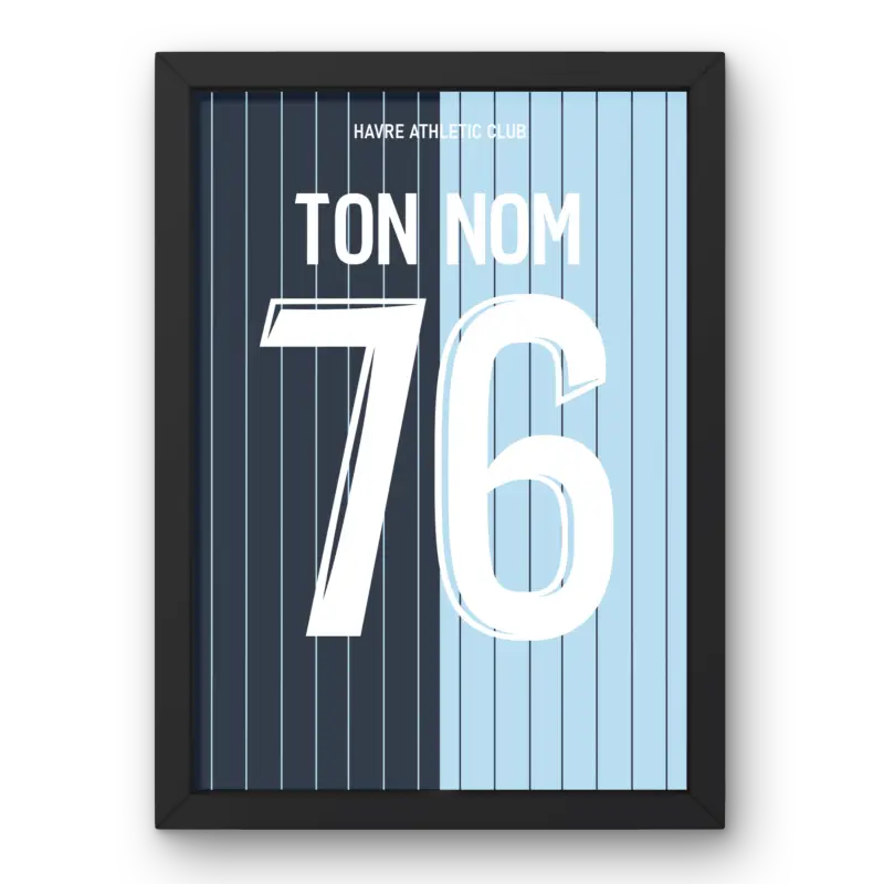 Affiche HAVRE Domicile 25/26 Cadre Perso