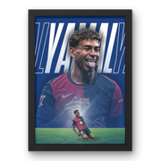 Cadre Lamine Yamal – Le Phénomène du Barça – Affiche encadrée personnalisée - Cadre Perso