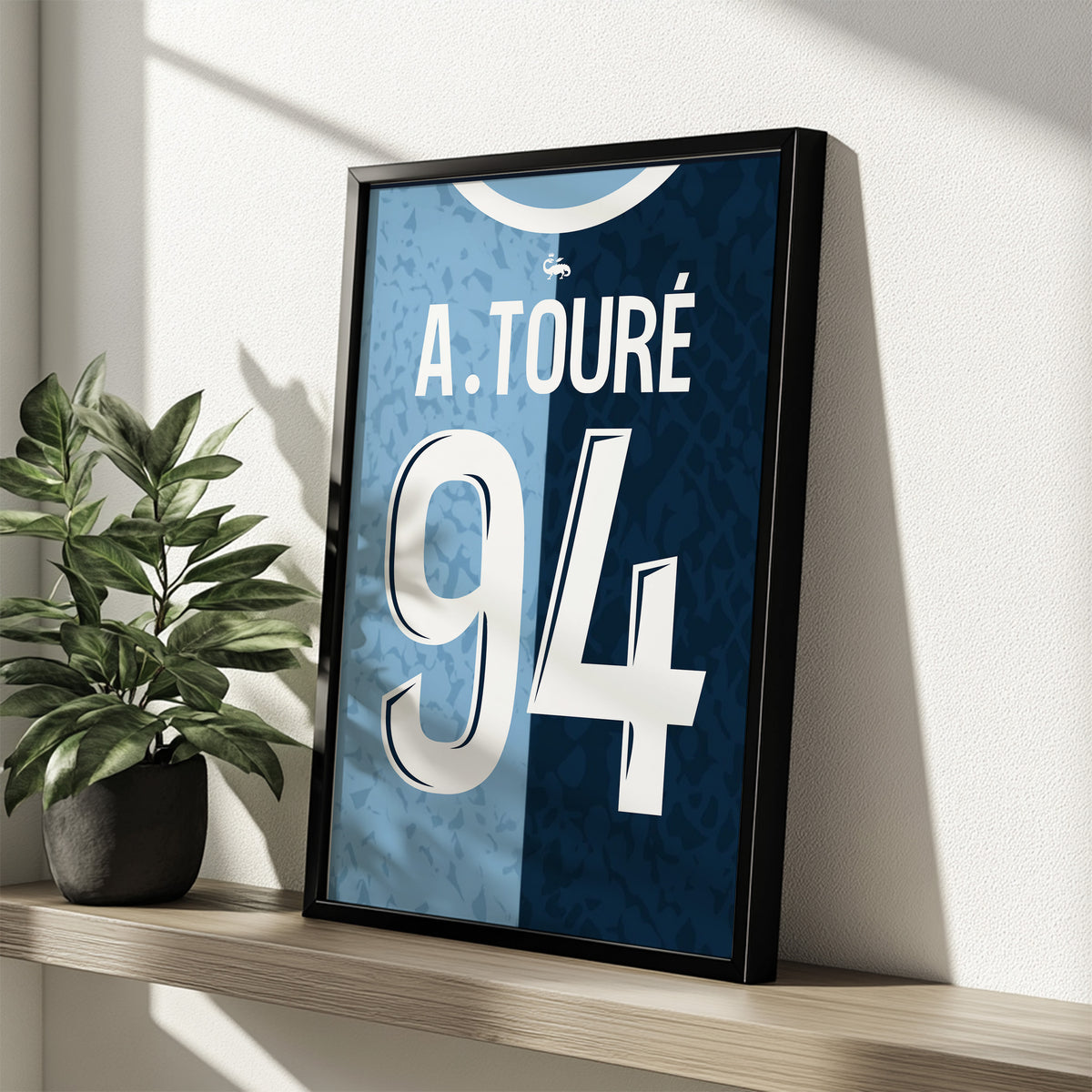 Affiche Le Havre Domicile 2024-2025 – Affiche encadrée personnalisée - Cadre Perso