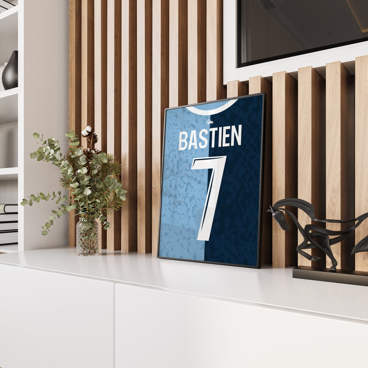 Affiche Le Havre Domicile 2024-2025 – Affiche encadrée personnalisée - Cadre Perso