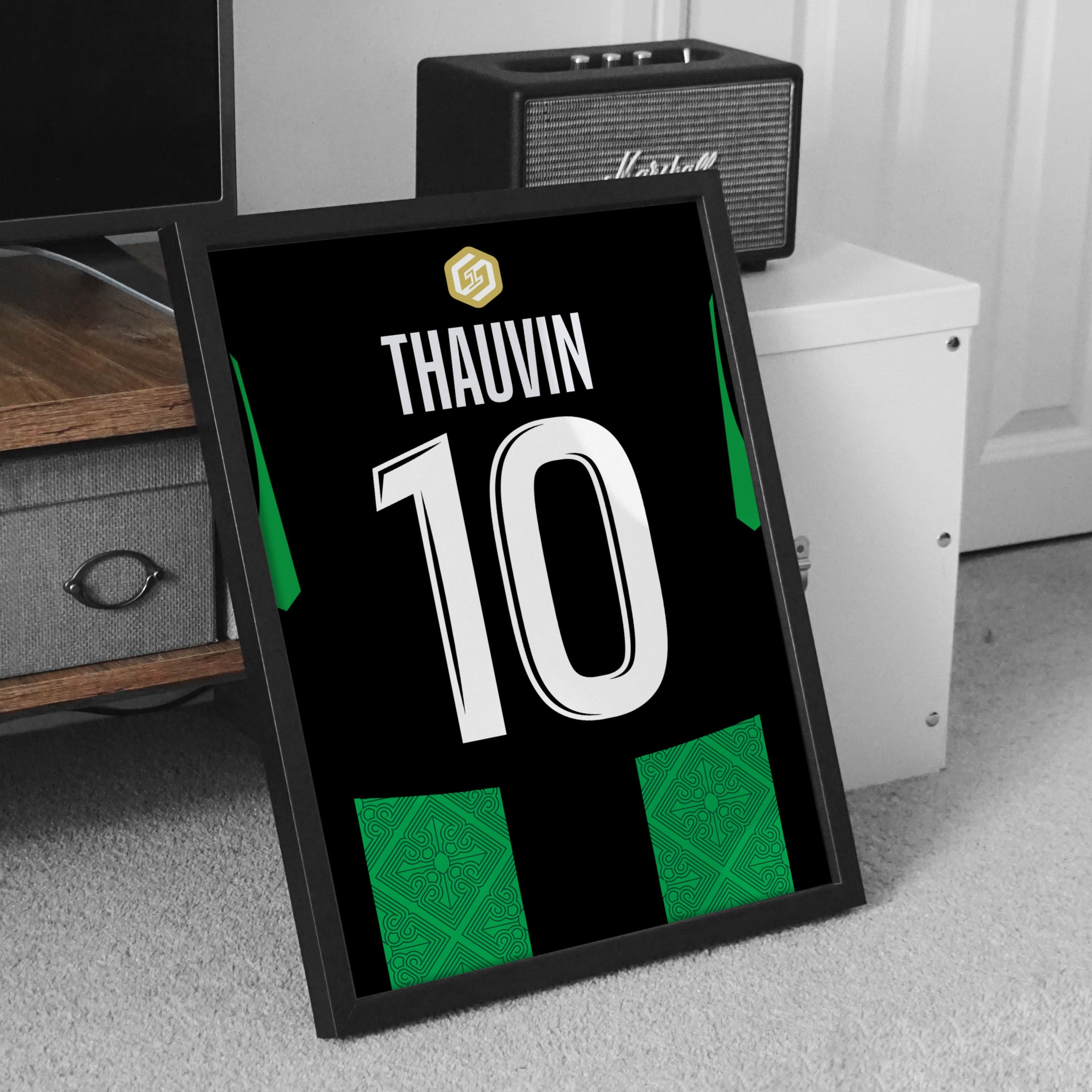 Affiche Lens extérieur 25-26 Thauvin 10 badge buteur meuble TV