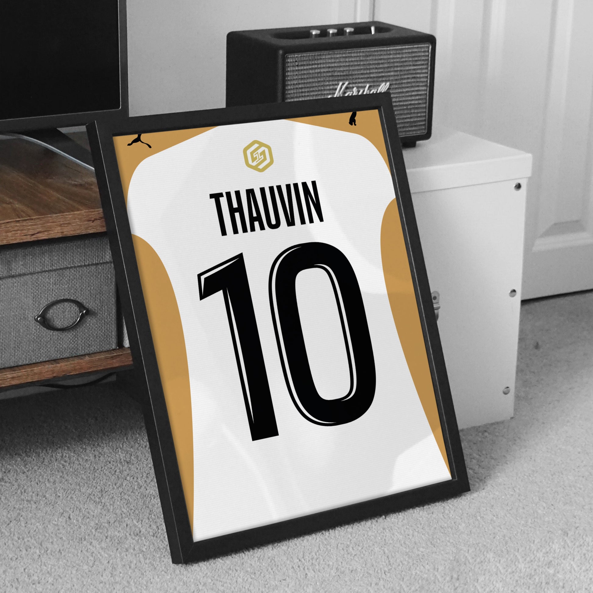 Affiche Lens Third 25-26 Thauvin 10 badge buteur meuble TV