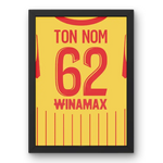 Affiche RC Lens personnalisée Ton Nom 62 vue principale