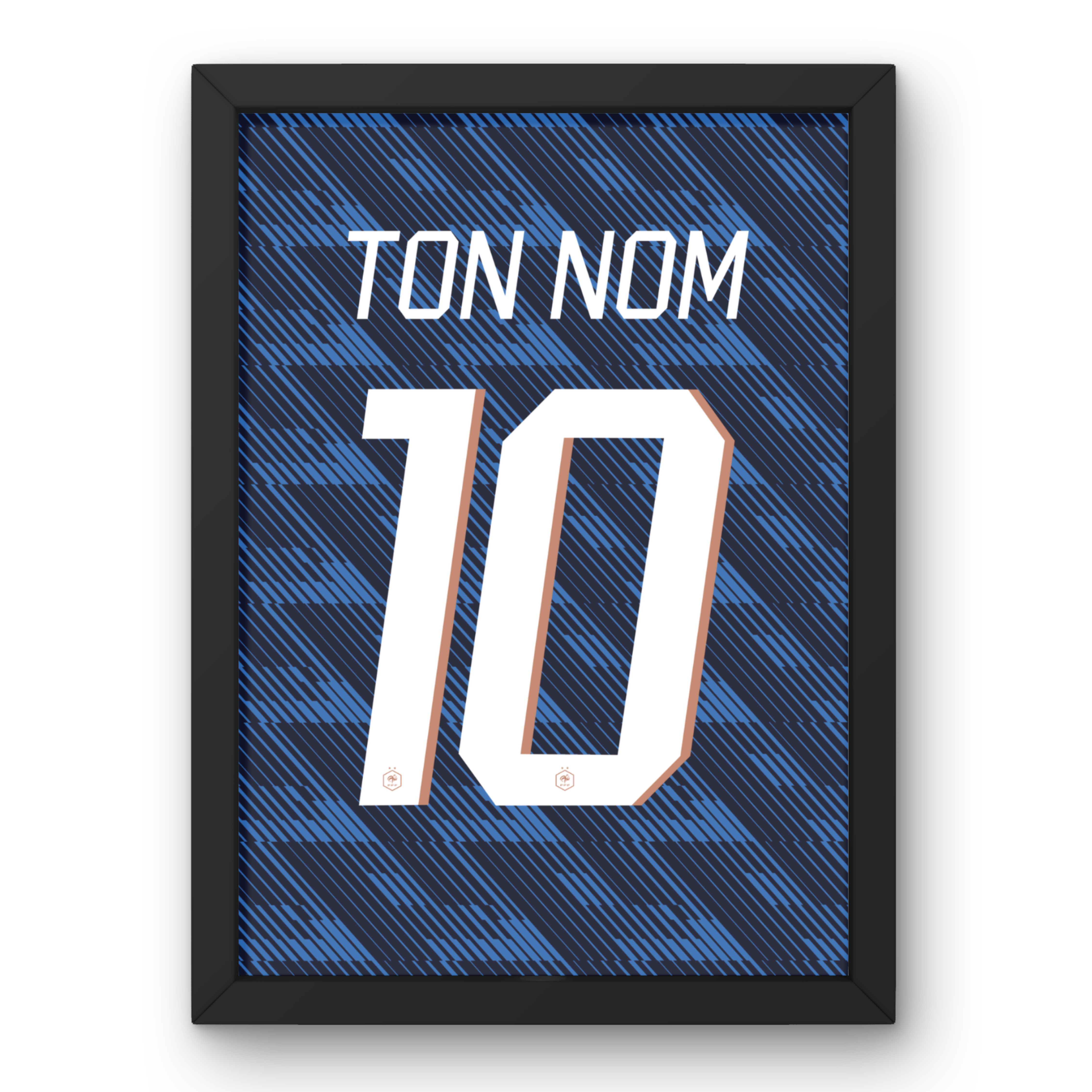 Affiche maillot France domicile Coupe du Monde 2026 Ton Nom 10 vue principale