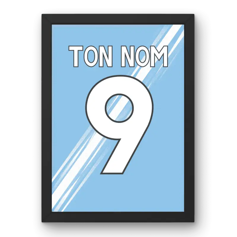 Cadre Manchester City Domicile 25-26 – Affiche encadrée personnalisée - Cadre Perso