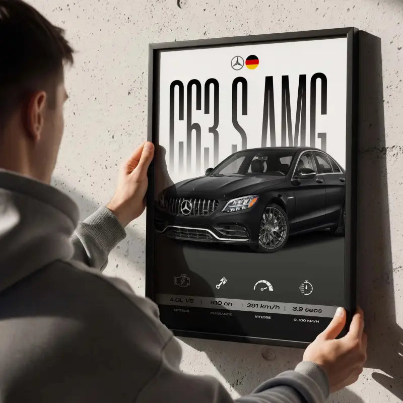 Affiche Mercedes C63 S AMG