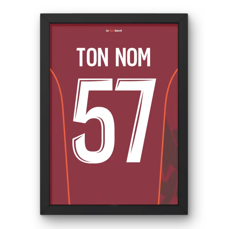 Affiche Metz Domicile 25-26 Cadre Perso