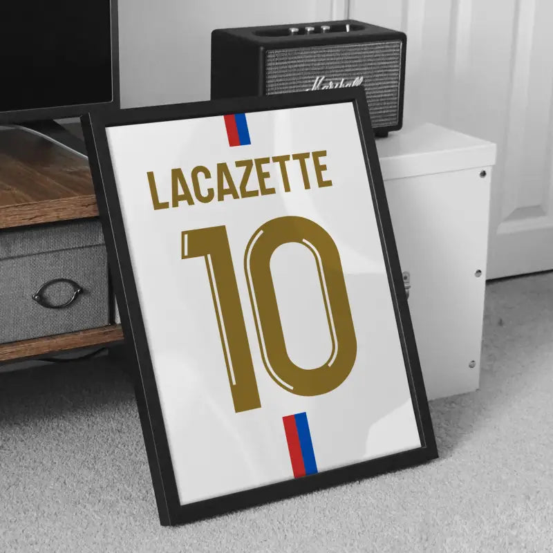 Affiche Lyon Domicile 2023-2024 – Affiche encadrée personnalisée - Cadre Perso