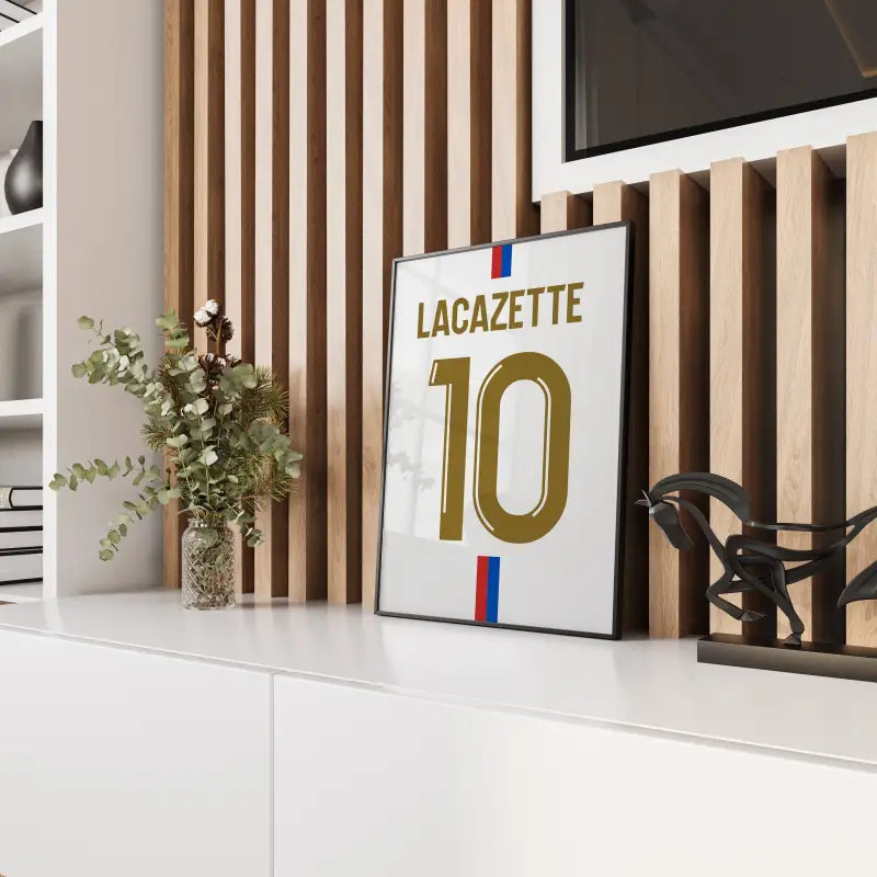 Affiche Lyon Domicile 2023-2024 – Affiche encadrée personnalisée - Cadre Perso