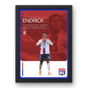 Affiche Endrick - OL – Affiche encadrée personnalisée - Cadre Perso